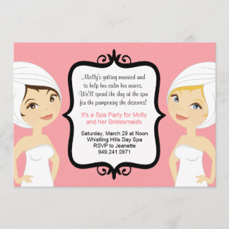 Invitación nupcial del fiesta del balneario
