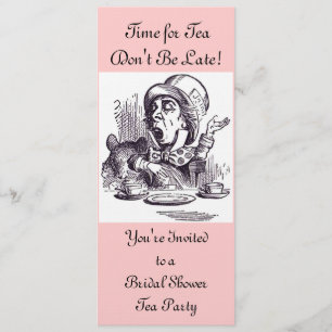 Invitación nupcial del té