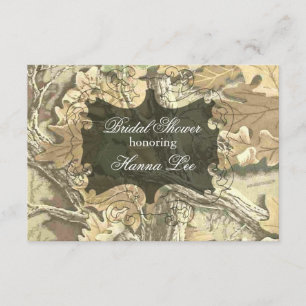 Invitación nupcial elegante de la ducha de Camo