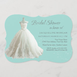 Invitación nupcial elegante de la ducha del