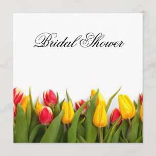 Invitación nupcial floral de la ducha de los