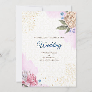 Invitación nupcial hindú digital boda indio