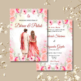 Invitación nupcial india Invitación a la boda hind