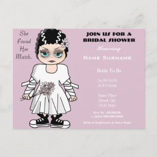 Invitación nupcial linda y divertida de la ducha