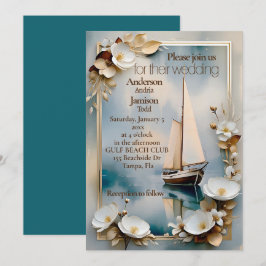 Invitación nupcial náutica