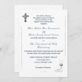 Invitación Nuptial Grace Catholic Wedding Invitation