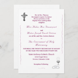 Invitación Nuptial Grace Catholic Wedding Invitation