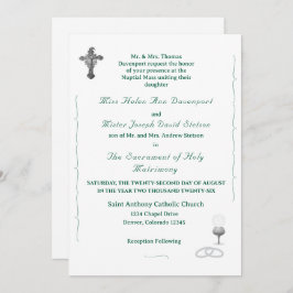 Invitación Nuptial Grace Catholic Wedding Invitation