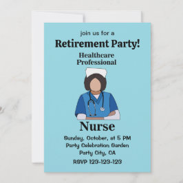 Invitación Nurse Healthcare Professional Retirement Party