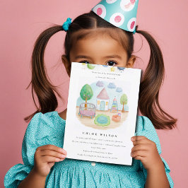 Invitación Nursery Essential Cute Pastel Baby Shower