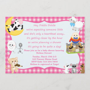 Invitación Nursery Rhyme Chica