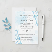 Nursing graduation invitation