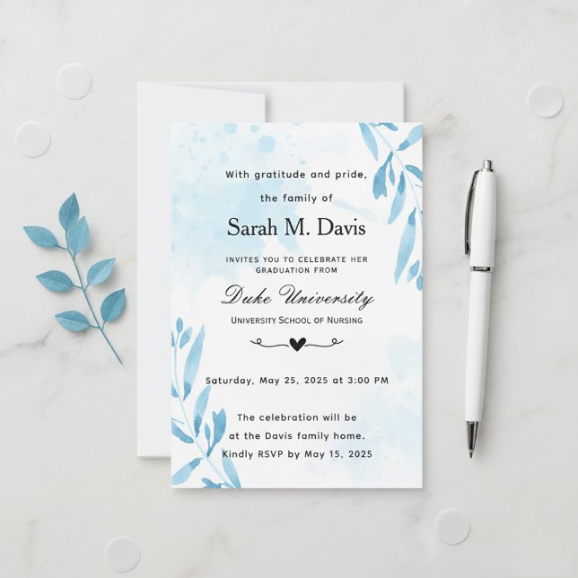 Invitación Nursing graduation invitation (Subido por el creador)
