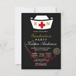 Invitación Nursing Graduation Invitation