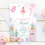 Invitación Nutcracker Birday Chica Land of Sweet Fairy<br><div class="desc">Invitamos a la celebración perfecta con la temática del cumpleaños invierno "Tierras de los dulces de los nueces".</div>