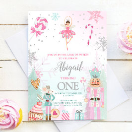 Invitación Nutcracker Birday Chica Land of Sweet Fairy