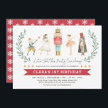 Invitación Nutcracker Birday Sugar Plum Fairy Navidades<br><div class="desc">Esta invitación es perfecta para cualquier fiesta con temática de petardos como cumpleaños,  ducha de bebé,  fiesta de Navidades,  etc.</div>