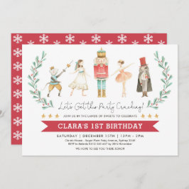Invitación Nutcracker Birday Sugar Plum Fairy Navidades