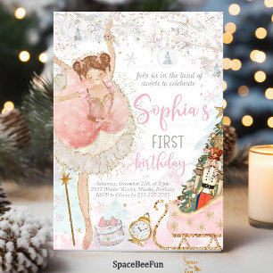Invitación Nutcracker Birthday Ballerina