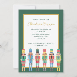 Invitación NUTCRACKER DEL COLOR DEL AGUA DE LOS navidades