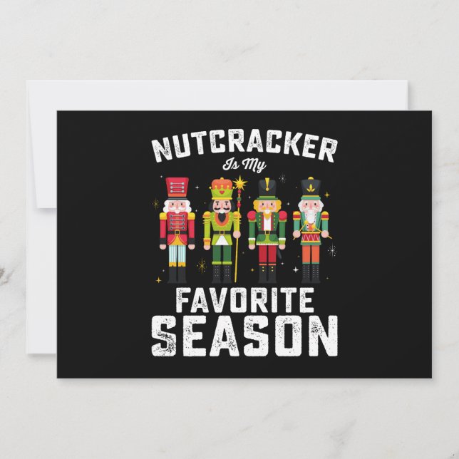 Invitación Nutcracker es mi feriado favorito de Navidades de  (Anverso)