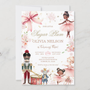 Invitación Nutcraker Sugar Plum Fairy Winthday
