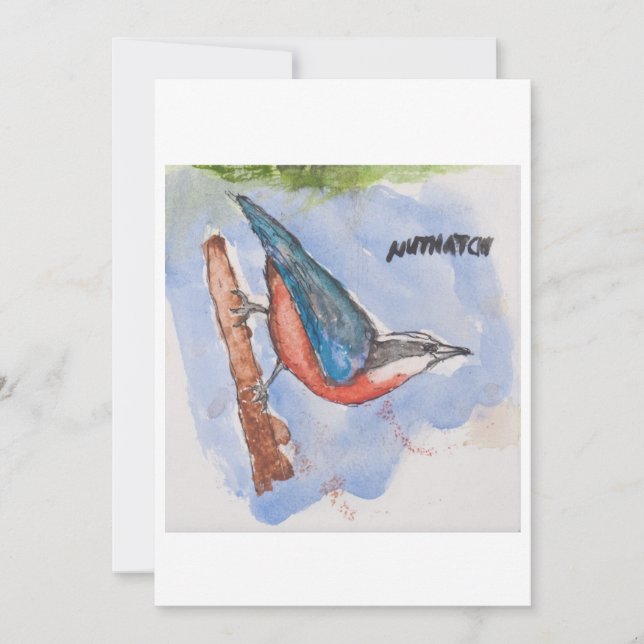 Invitación Nuthatch Greeting Card (Anverso)