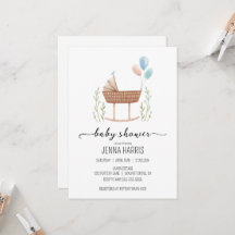 Invitación nutricional de género masculino de Baby