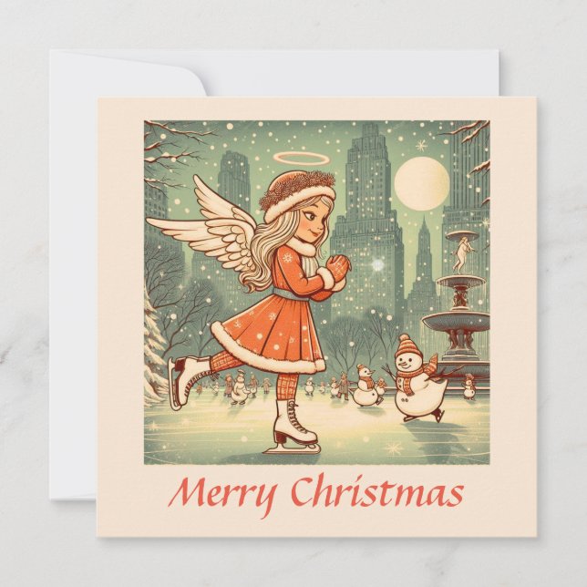 Invitación NYC Navidades Angel (Anverso)