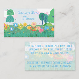invitación o anuncio de ducha