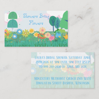 invitación o anuncio de ducha
