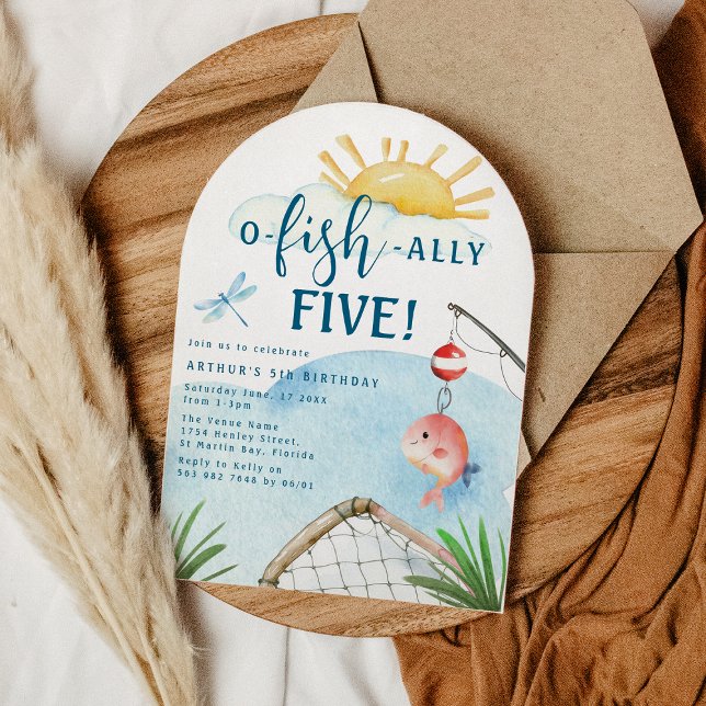 Invitación O Fish Ally Five! | Fiesta de cumpleaños número 5 (Subido por el creador)