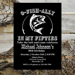 Invitación O-fish-ally In my Fifty 50th Birthday Party