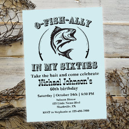 Invitación O-fish-ally In my Sixties 60th Birthday Party (Fie