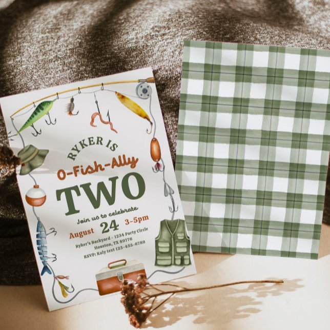 Invitación O-Fish-Ally Two Birthday Invitation (Subido por el creador)