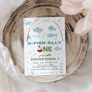Invitación O-Fish-Ally Un primer cumpleaños