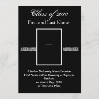Invitación o invitación de la graduación