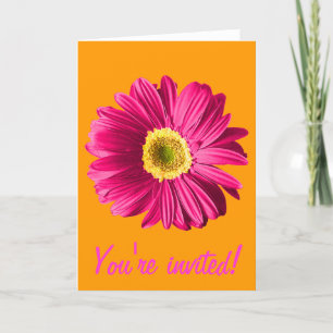 Invitación O Personalizado A La Flor De Fuchsia Da