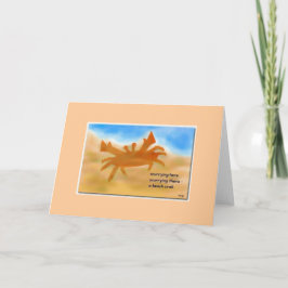 Invitación o tarjeta de saludo del Fiesta de playa