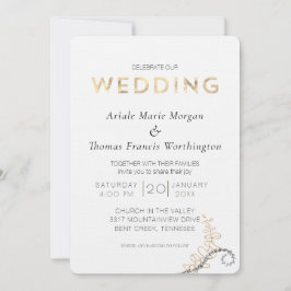 Invitación Oakwood claro moderno