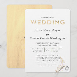 Invitación Oakwood claro moderno