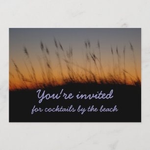 Invitación Oas y dunas marinas al atardecer