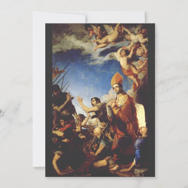 Invitación Obispo de San Januario de Benevento (Anverso)