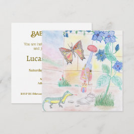 Invitación Obra de arte de niños personalizados, juguete de d