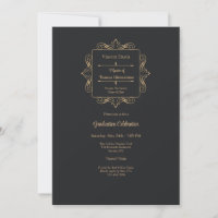 Obra De Graduación De Emblema Elegante