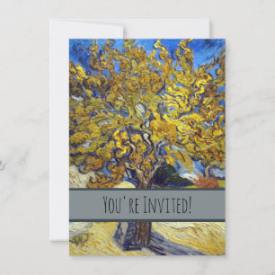 Invitación Obra Maestra del Árbol de Moras de Van Gogh