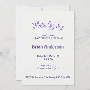 Invitación Obras de arte de niños personalizados, dos ratones