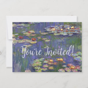 Invitación Obras maestras de nenúfares de Monet