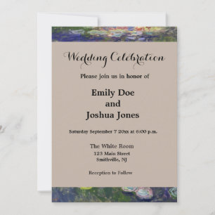 Invitación Obras maestras de nenúfares de Monet