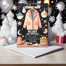 Invitación Obtén estrellas Sleepover Fiesta Slumber 13 cumple